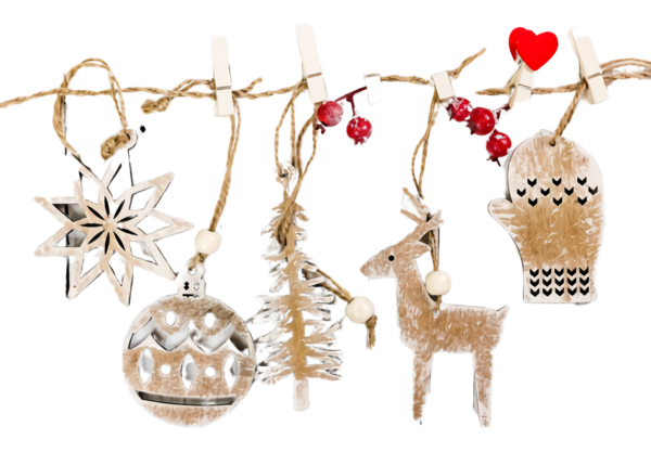 Transparent Christmas Ornament Branch Fashion Accessory for Christmas