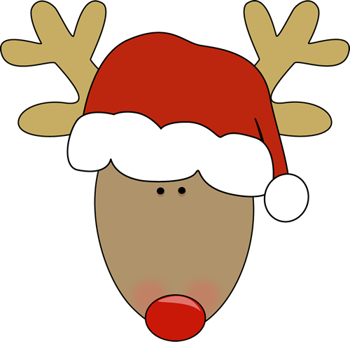 Transparent Rudolph Reindeer Santa Claus Head Christmas Ornament for Christmas