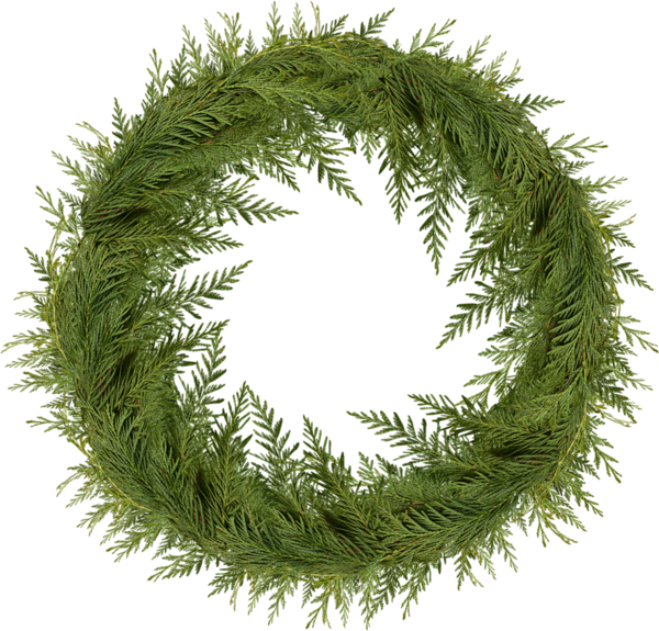 Transparent Wreath Christmas Garland Fir Pine Family for Christmas