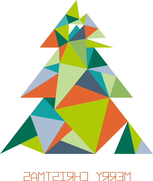 Transparent Candy Cane Santa Claus Christmas Tree Triangle Symmetry for Christmas