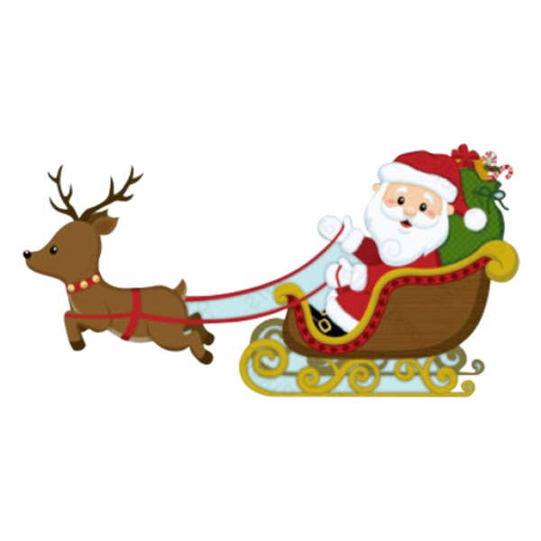 Transparent Reindeer Santa Claus Christmas Ornament Deer for Christmas