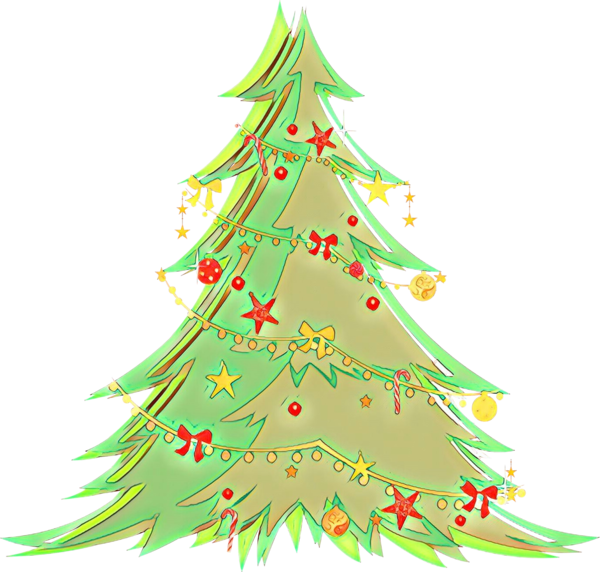 Transparent Christmas Day Candy Cane Christmas Tree Oregon Pine for Christmas