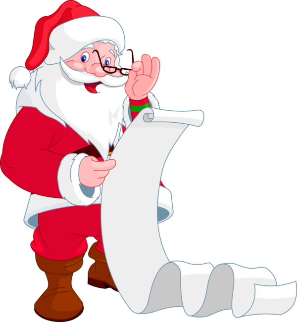 Transparent Santa Claus Wish List Christmas Christmas Ornament Finger for Christmas