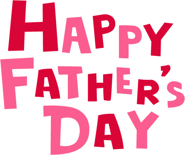 Transparent Fathers Day Pink Text for happy fathers day for Fathers Day