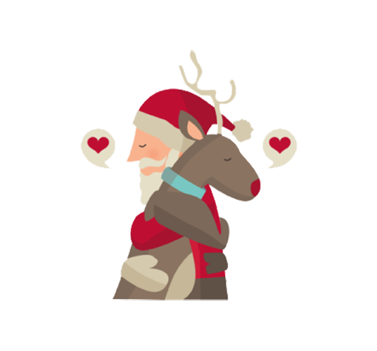 Transparent Santa Claus Reindeer Pxe8re Noxebl Christmas Ornament Deer for Christmas