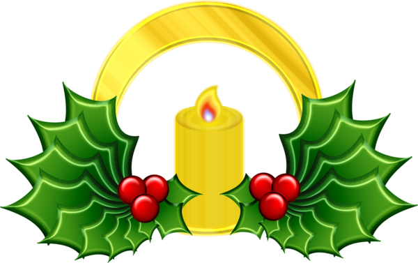 Transparent Christmas Ornament Fruit Candle Flower for Christmas