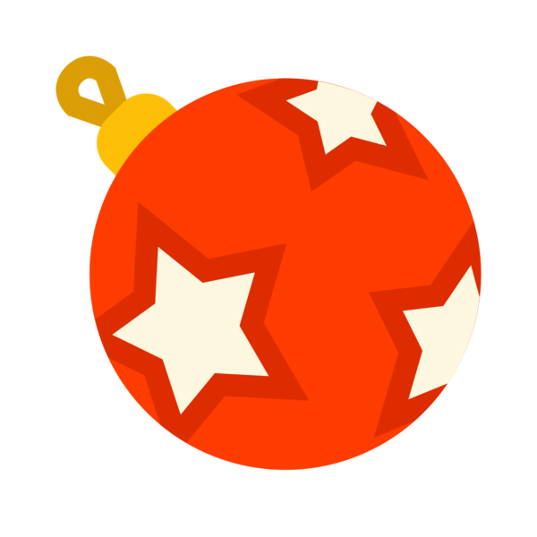 Transparent Christmas Day Christmas Ornament Bombka Orange Red for Christmas