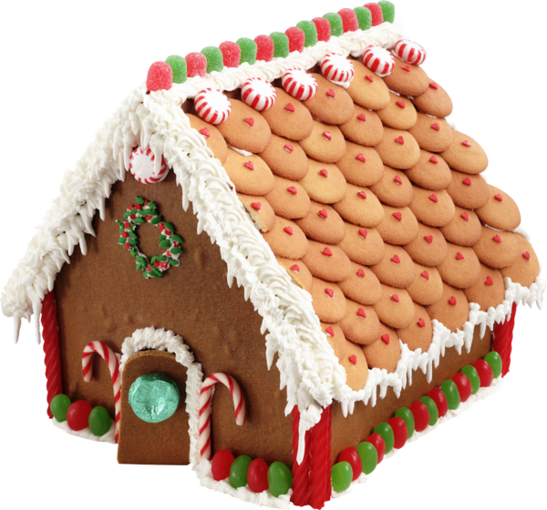 Transparent Gingerbread House Christmas Cake Gingerbread Christmas Ornament Food for Christmas