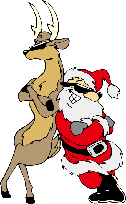 Transparent Santa Claus Reindeer Christmas Christmas Decoration Deer for Christmas