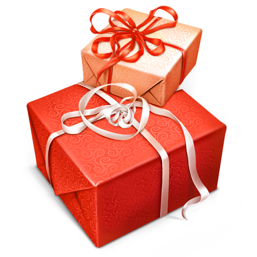 Transparent Santa Claus Christmas Gift Box Heart for Christmas