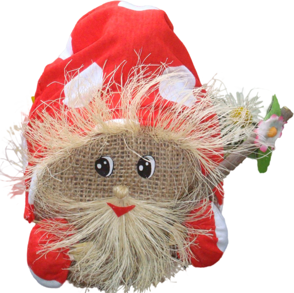 Transparent Doll Toy Red Christmas Decoration Stuffed Toy for Christmas