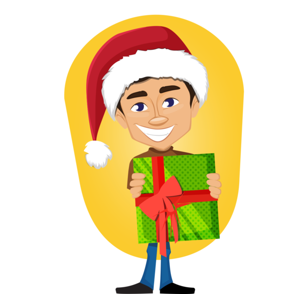 Transparent Christmas Day Holiday Drawing Facial Expression Cartoon for Christmas