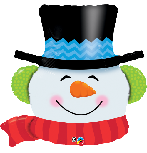 Transparent Balloon Santa Claus Candy Cane Snowman Headgear for Christmas