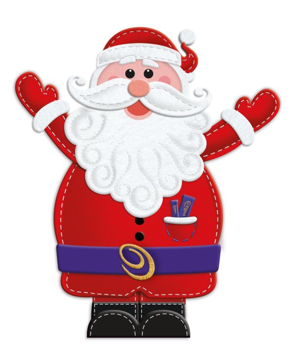 Transparent Santa Claus Cadbury Gift Christmas for Christmas