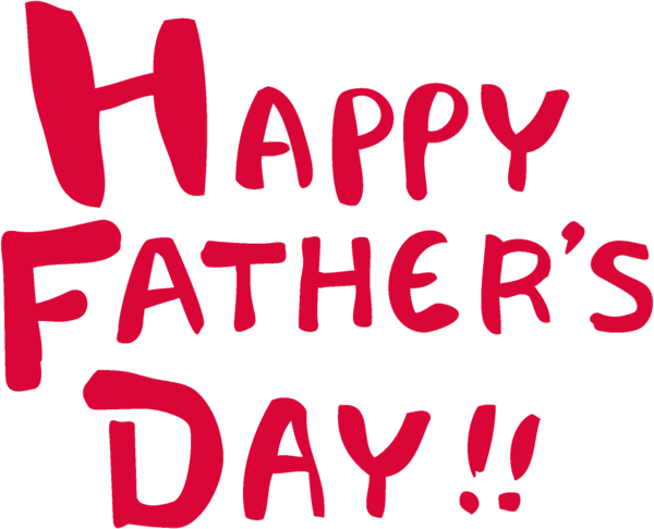 Transparent Fathers Day Pink Text Art for happy fathers day for Fathers Day