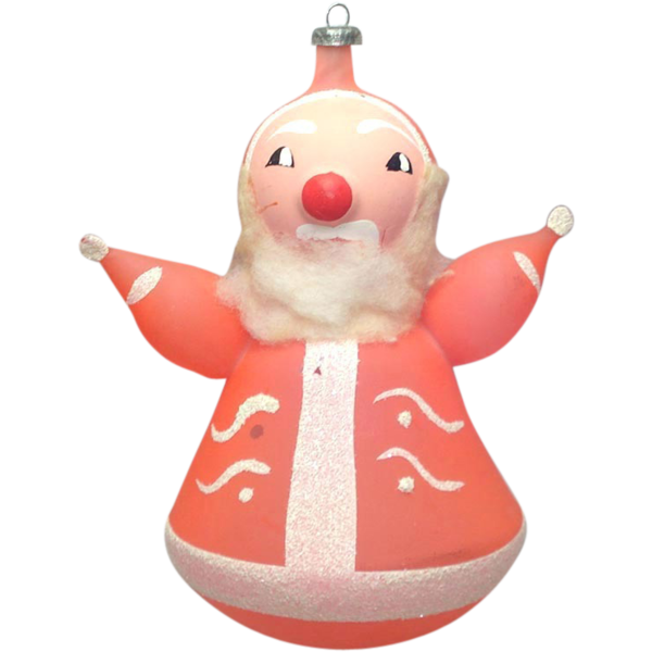 Transparent Christmas Ornament Santa Claus Christmas Day Stuffed Toy for Christmas