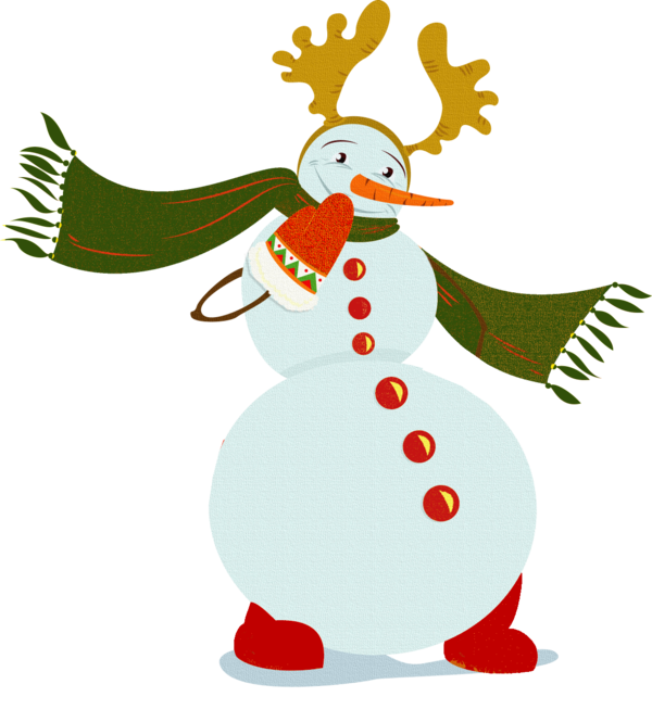 Transparent Snowman Christmas Ornament New Year Beak for Christmas