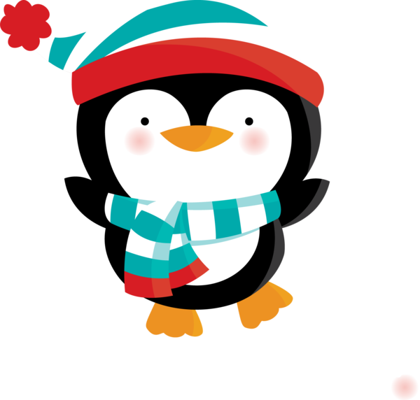 Transparent Penguin Drawing Christmas Flightless Bird Christmas Ornament for Christmas