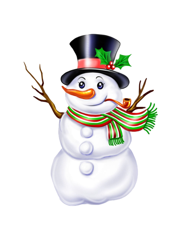 Transparent Snowman Christmas Cartoon Holiday Ornament for Christmas