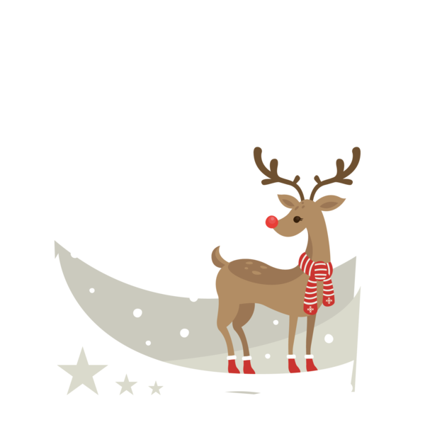 Transparent Reindeer Antler Christmas Ornament Deer for Christmas