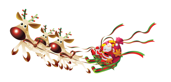 Transparent Santa Claus Deer Reindeer Christmas Ornament Food for Christmas