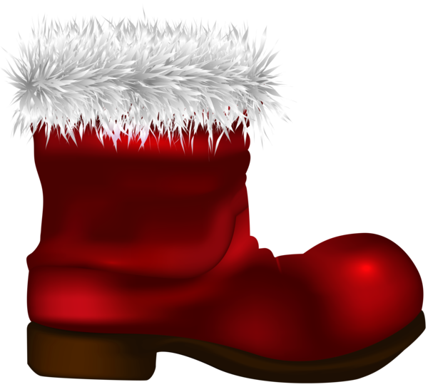 Transparent Santa Claus Mrs Claus Boot Christmas Decoration for Christmas