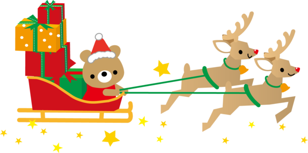Transparent Togane Christmas Shimonoseki Deer for Christmas