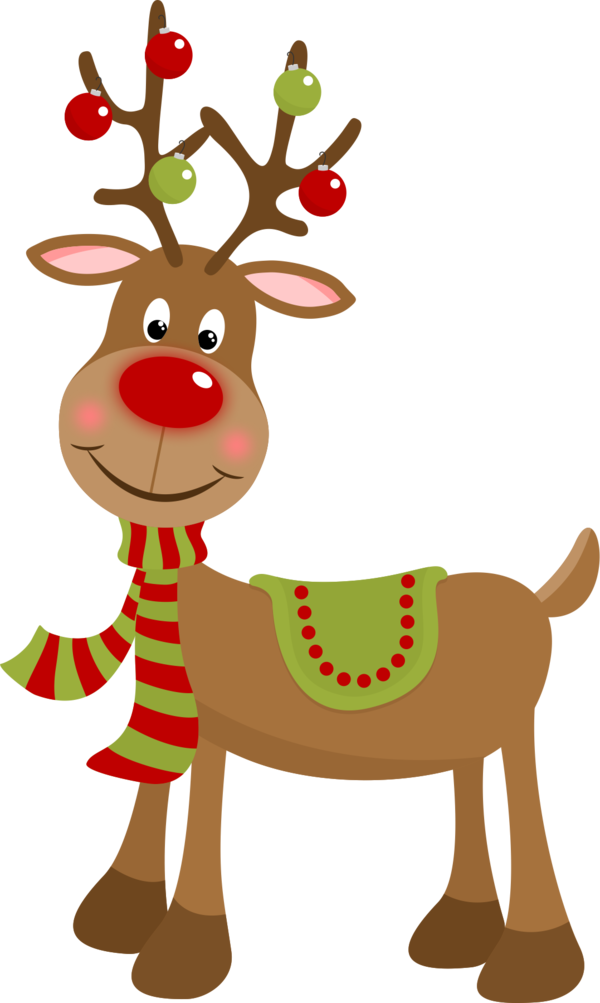 Transparent Reindeer Rudolph Christmas Ornament Deer for Christmas