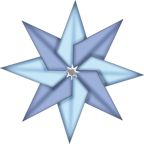 Transparent Star Of Bethlehem Christmas Star Blue for Christmas