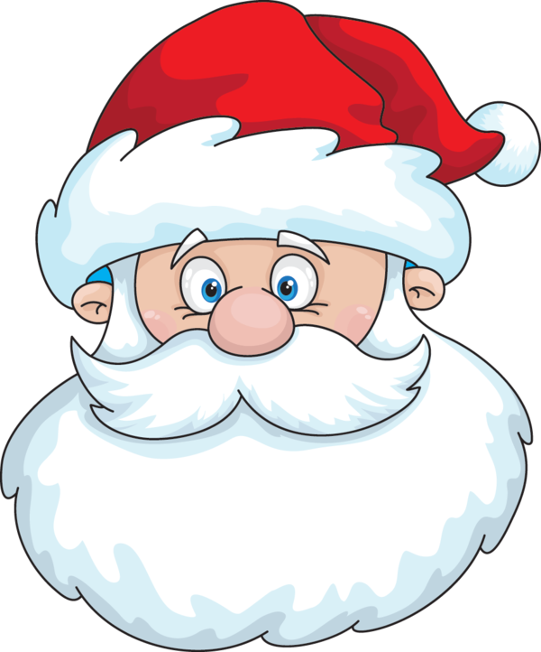 Transparent Santa Claus Cartoon Drawing Christmas Ornament Nose for Christmas