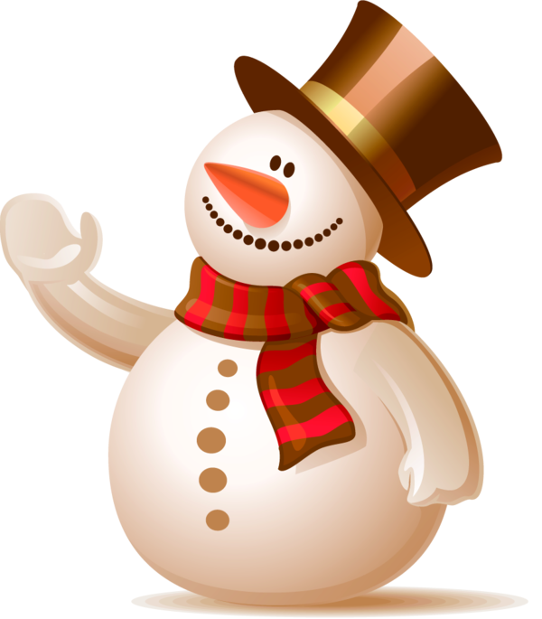 Transparent Snowman Gift Sticker Christmas Ornament for Christmas