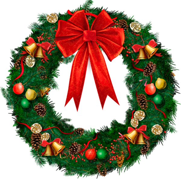 Transparent Christmas Ornament Wreath Advent Wreath Christmas Decoration for Christmas