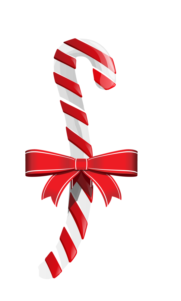 Transparent Candy Cane Lollipop Santa Claus Text for Christmas