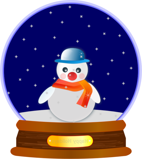 Transparent Snow Globes Christmas Snow Snowman Flightless Bird for Christmas
