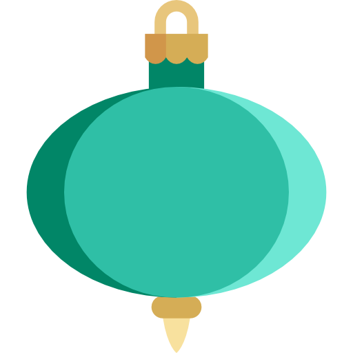 Transparent Christmas Ornament Christmas Day Turquoise Green for Christmas