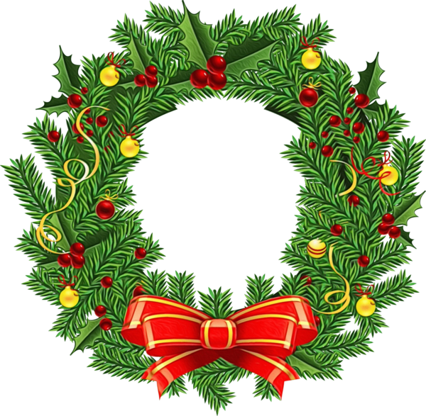 Transparent Christmas Carol Santa Claus Ebenezer Scrooge Christmas Decoration Wreath for Christmas