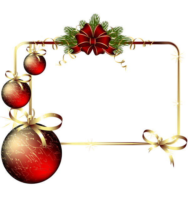 Transparent Christmas Ornament Picture Frames Raster Graphics Christmas Decoration for Christmas