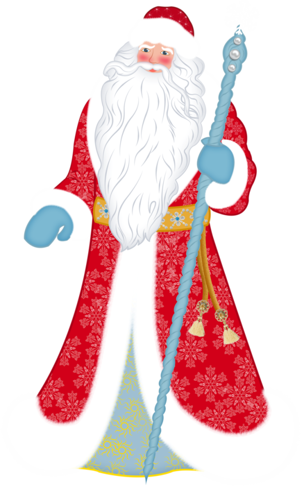 Transparent Ded Moroz Santa Claus Snegurochka Christmas for Christmas