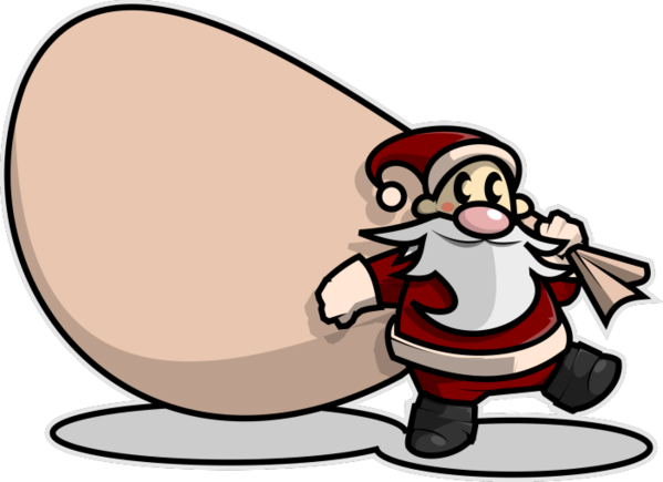 Transparent Santa Claus Drawing Christmas Food Cartoon for Christmas