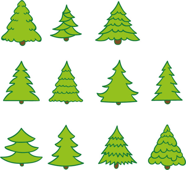 Transparent Christmas Tree Pine Fir Pine Family for Christmas