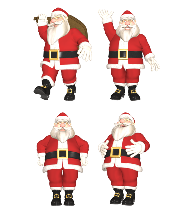 Transparent Santa Claus Ded Moroz Snegurochka Christmas Decoration Outerwear for Christmas