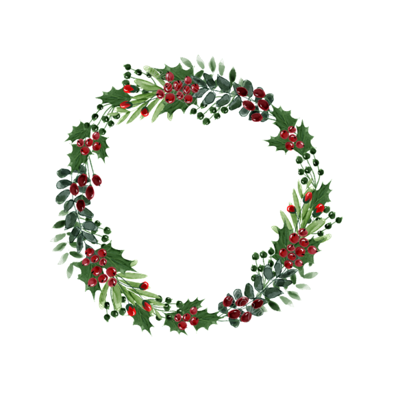 Transparent Wreath Christmas Ornament Christmas Day Christmas Decoration for Christmas