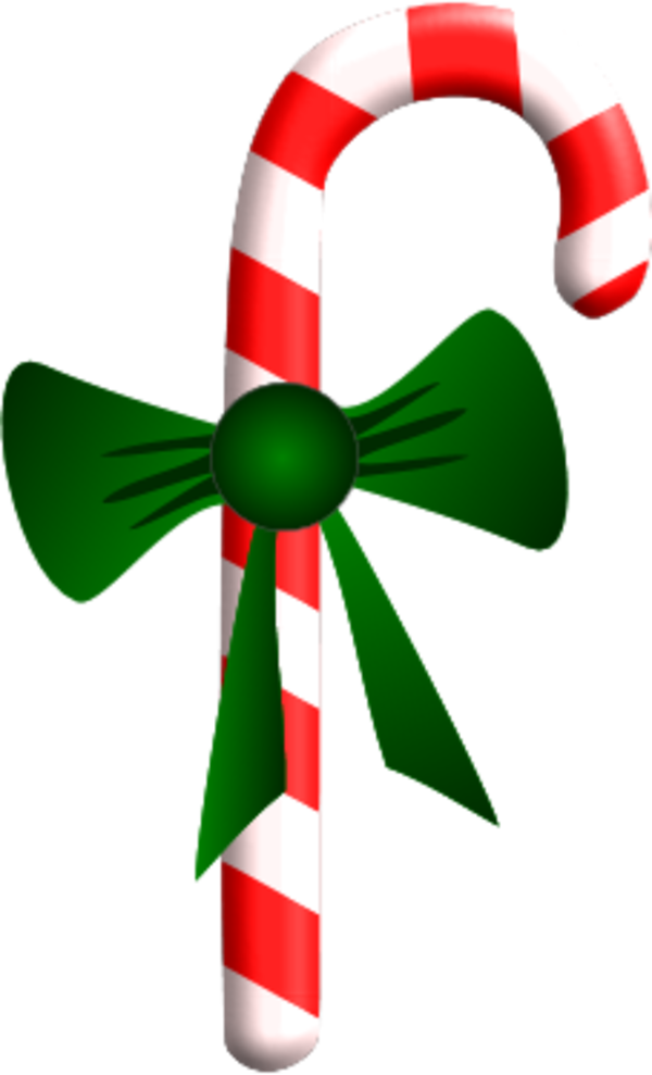 Transparent Candy Cane Ribbon Candy Candy Event Christmas Ornament for Christmas