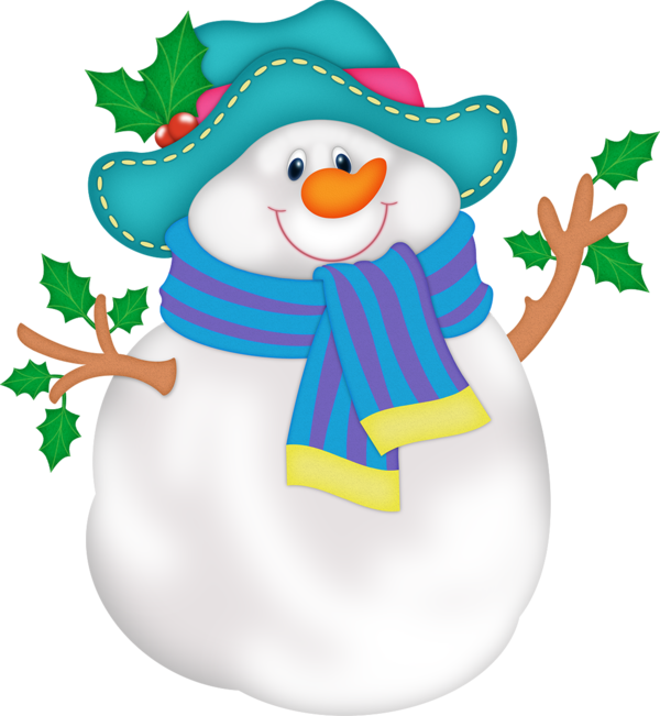 Transparent Winter Snowman Winter Clothing Christmas Ornament for Christmas