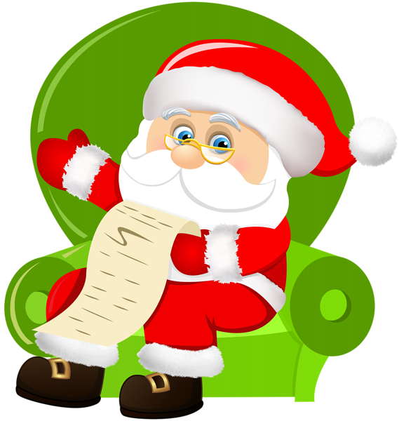 Transparent Santa Claus Ded Moroz Chair Christmas for Christmas