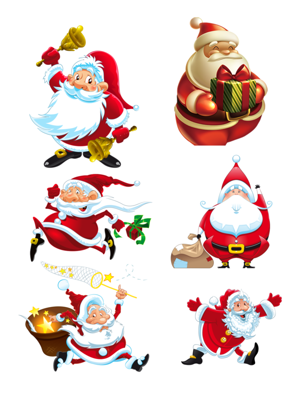 Transparent Santa Claus Christmas Ornament Santa Claus Gifts Christmas Decoration for Christmas