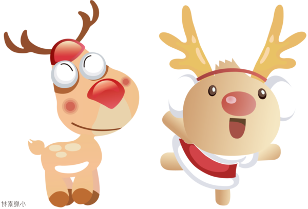 Transparent Reindeer Christmas Day Rudolph Deer for Christmas