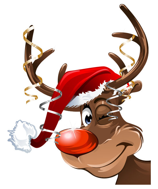 Transparent Rudolph Christmas Reindeer Deer for Christmas