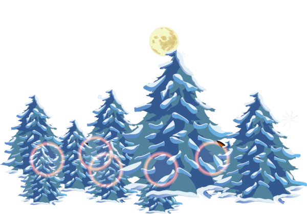 Transparent Daxue Winter Snow Fir Pine Family for Christmas