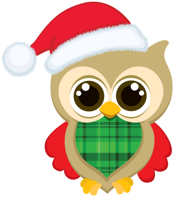 Transparent Christmas Santa Claus Digital Scrapbooking Owl Beak for Christmas